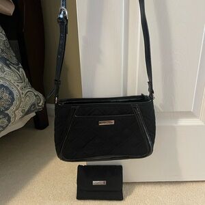 Vera Bradley quilted handbag and matching wallet